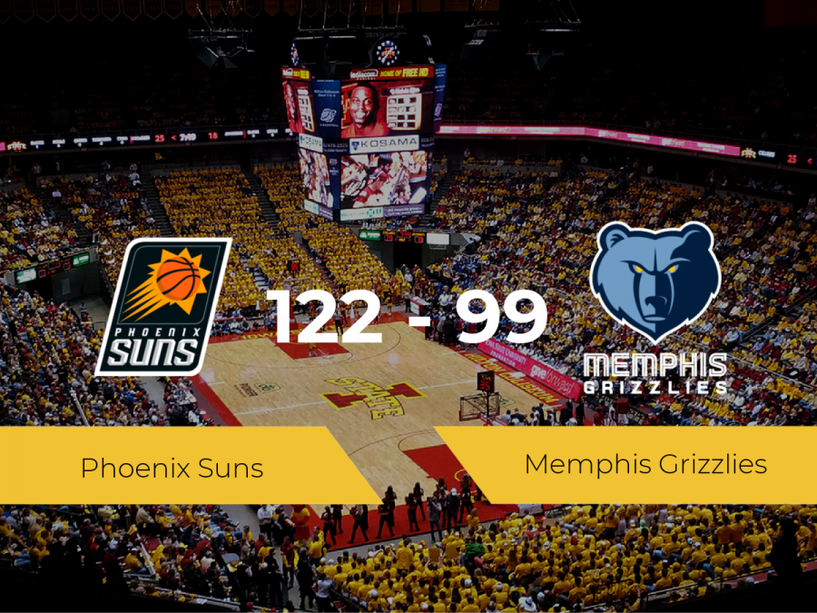 Phoenix Suns vence a Memphis Grizzlies por 122-99