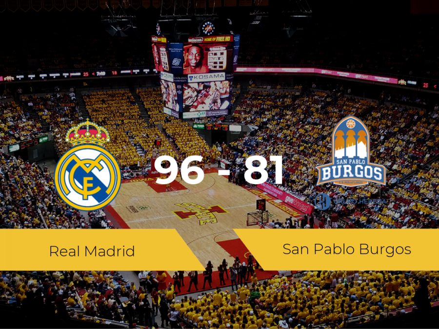 El Real Madrid se queda con la victoria frente al San Pablo Burgos por 96-81
