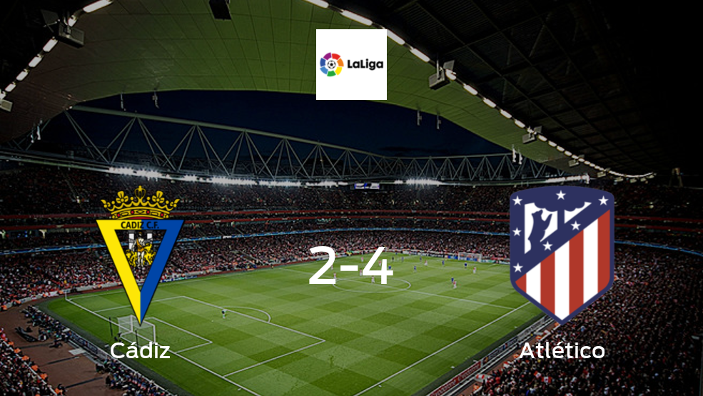 Atlético de Madrid vence 4-2 en el estadio de Cádiz Atlético de Madrid vence 4-2 en el estadio de Cádiz
