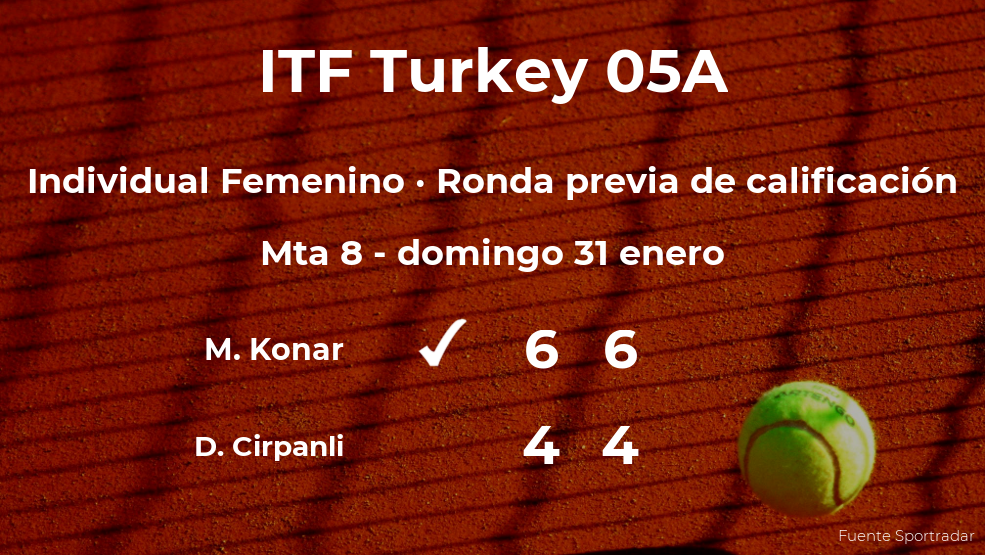 Triunfo de Miray Konar en la ronda previa de calificación