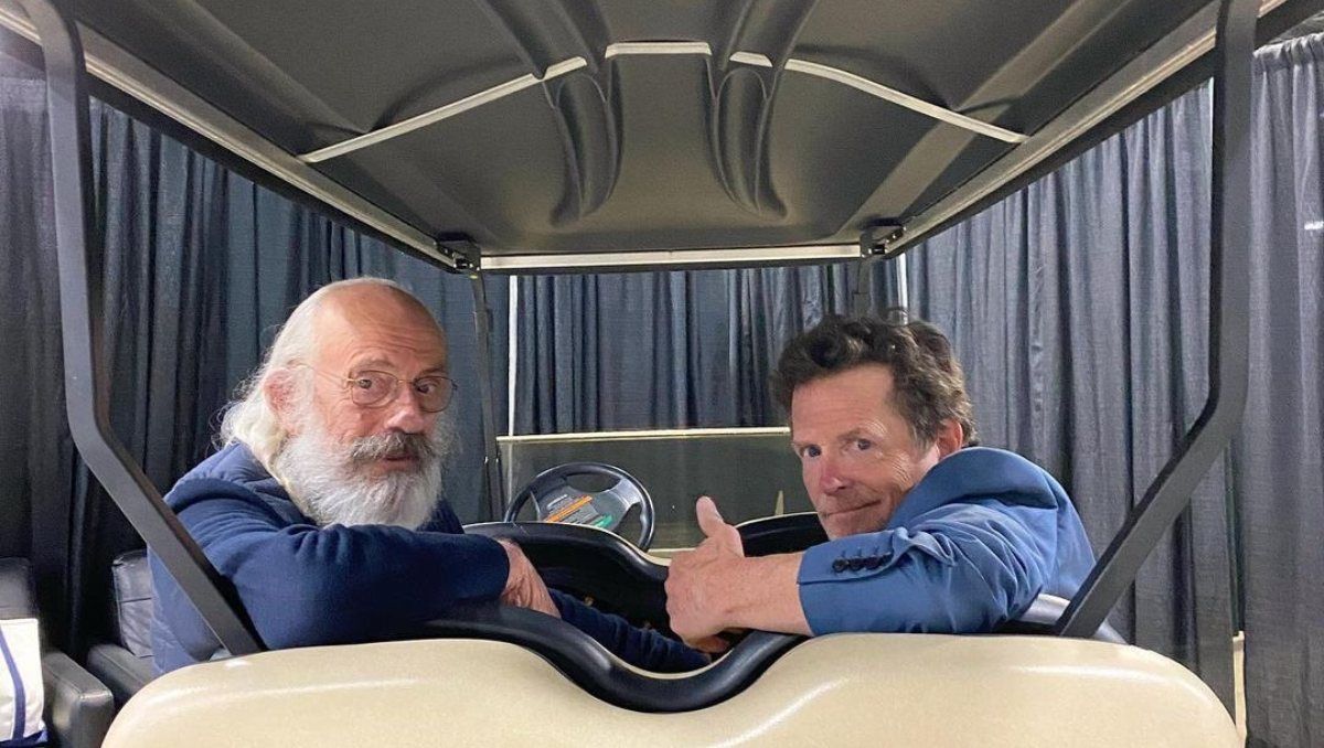 Así lucen Michael J. Fox y Christopher Lloyd actualmente.