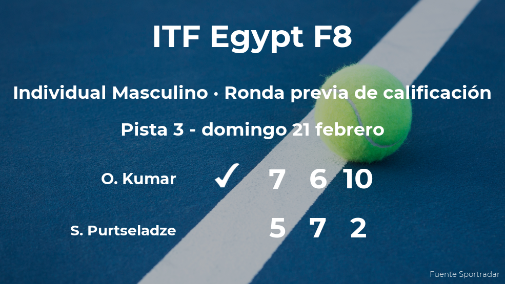 Omni Kumar pasa de ronda del torneo de Sharm El Sheikh Omni Kumar pasa de ronda del torneo de Sharm El Sheikh