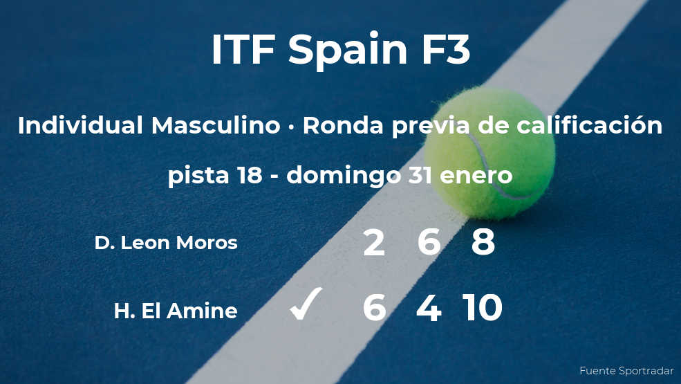 David Leon Moros se queda fuera del torneo de Villena David Leon Moros se queda fuera del torneo de Villena