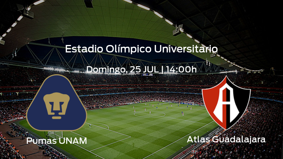 Pumas UNAM vs Atlas Guadalajara: Mira horario, datos, alineaciones y estadísticas | Jornada 1 de la Liga MX de Apertura