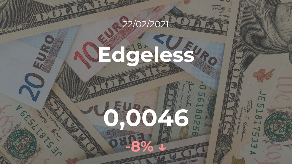 Cotización del Edgeless del 22 de febrero Cotización del Edgeless del 22 de febrero