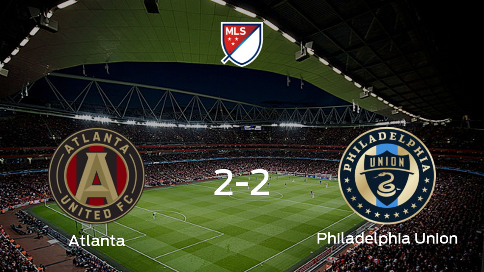 Todos los detalles del duelo de Atlanta United con Philadelphia Union de la jornada 12 (2-2)