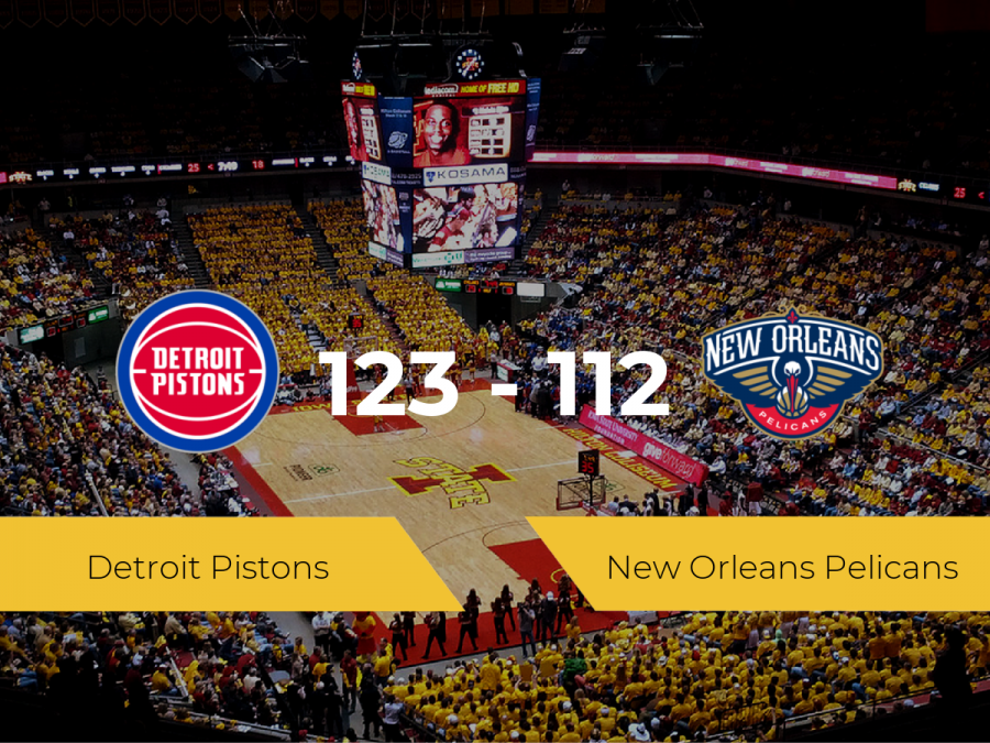 Detroit Pistons consigue vencer a New Orleans Pelicans (123-112)