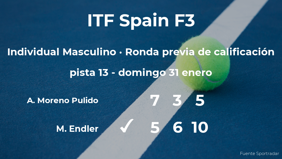 Alvaro Moreno Pulido, eliminado del torneo de Villena Alvaro Moreno Pulido, eliminado del torneo de Villena