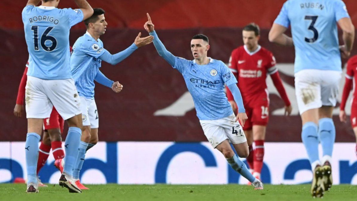 El Manchester City no había ganado antes en liga en Anfield desde que Guardiola llegó al equipo. | Foto: twitter del Manchester City