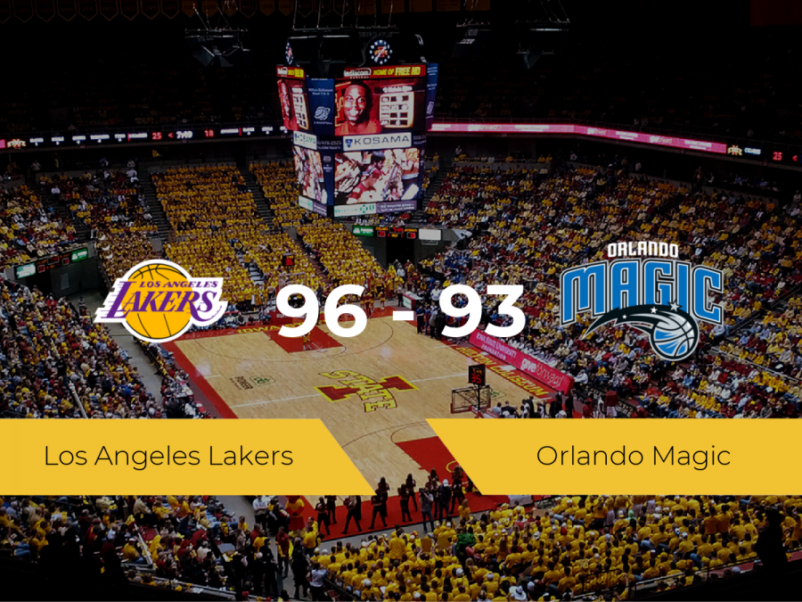 Los Angeles Lakers se impone a Orlando Magic por 96-93