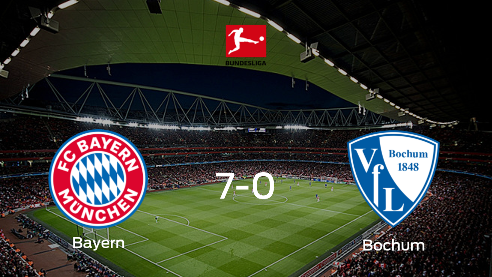 Resumen, Resultado, Goles y Tarjetas del partido Bayern de Múnich - Bochum (7-0)
