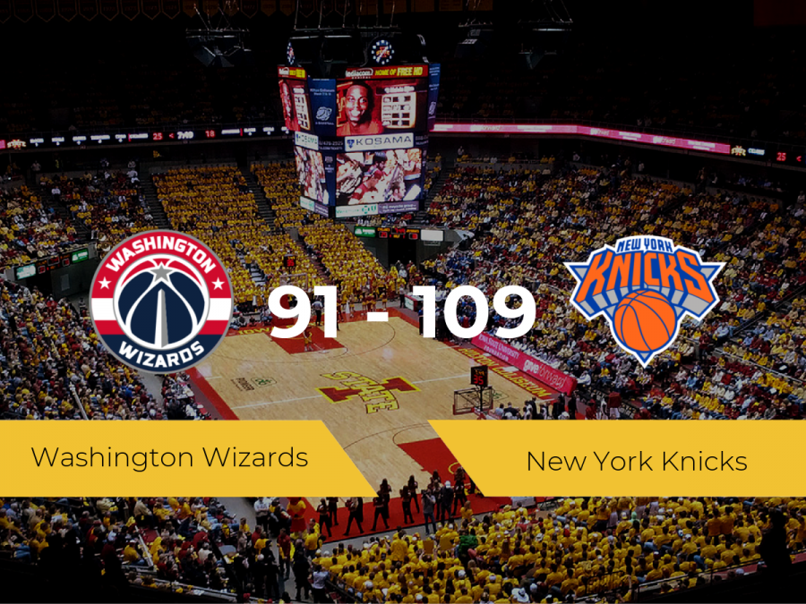 New York Knicks se queda con la victoria frente a Washington Wizards por 91-109
