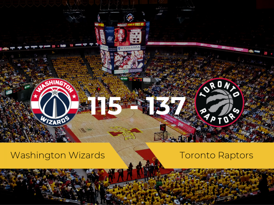Toronto Raptors se impone a Washington Wizards por 115-137
