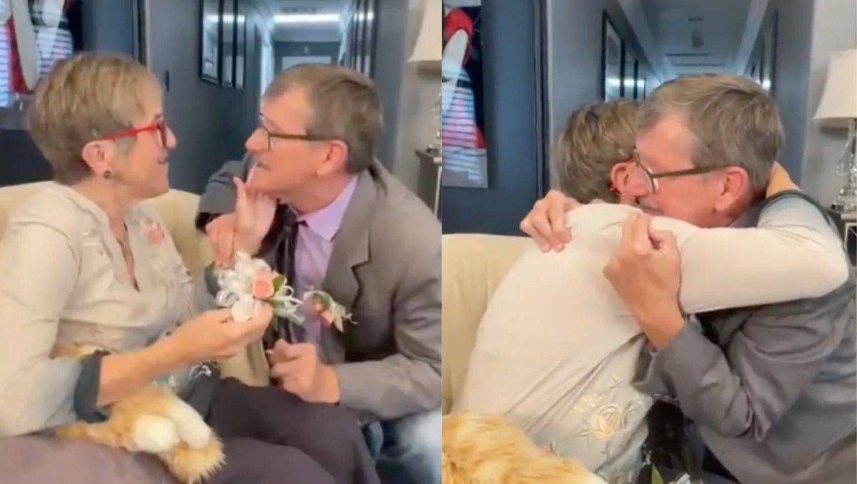 El video del tierno momento se viralizó a través de TikTok.