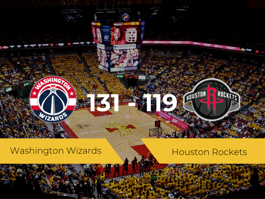 Washington Wizards vence a Houston Rockets (131-119)