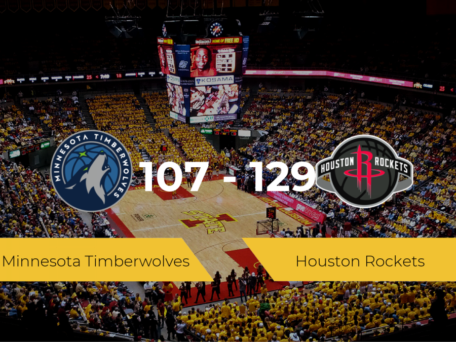 Victoria de Houston Rockets ante Minnesota Timberwolves por 107-129