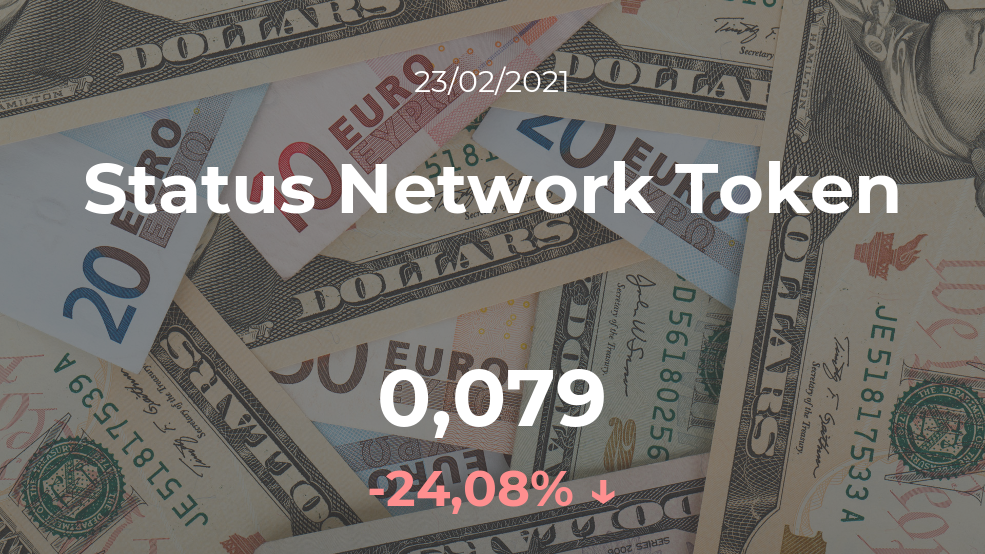 Cotización del Status Network Token del 23 de febrero Cotización del Status Network Token del 23 de febrero