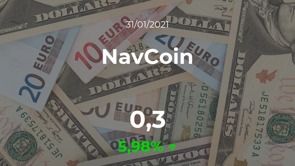Cotización del NavCoin del 31 de enero