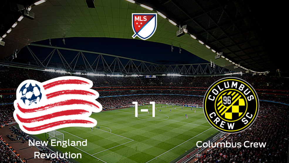 Resumen, Resultados, Goles y Tarjetas de New England Revolution 1-1 Columbus Crew en la Major League Soccer