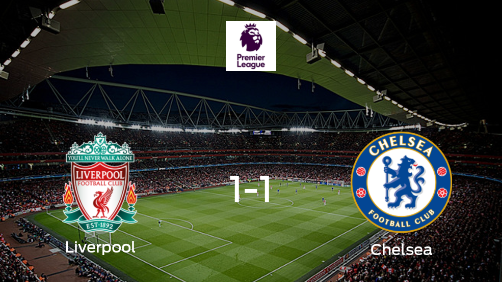 Liverpool - Chelsea: Resumen, Resultados, Goles, Tarjetas del encuentro de la Premier League