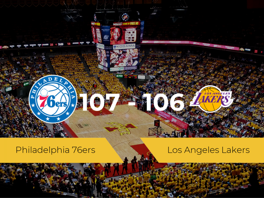 Philadelphia 76ers vence a Los Angeles Lakers (107-106)