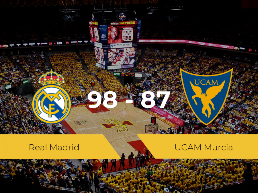 El Real Madrid vence al UCAM Murcia (98-87)