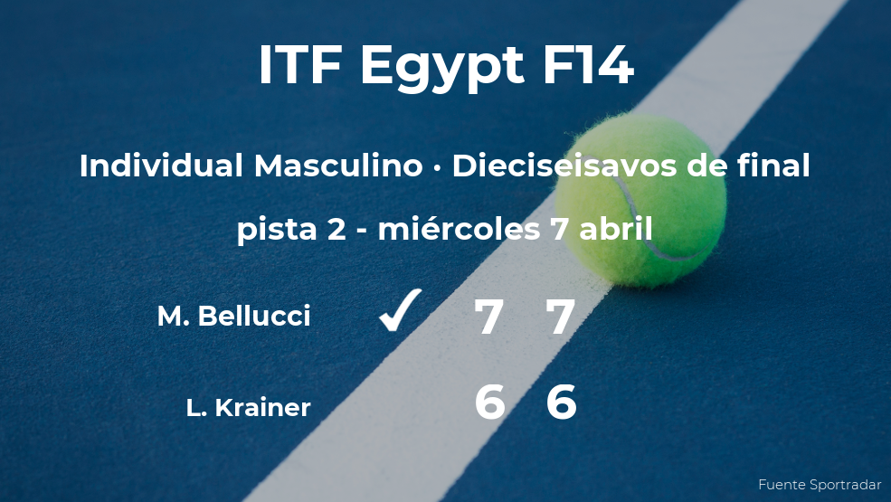 Mattia Bellucci logra la plaza de los octavos de final a costa del tenista Lukas Krainer Mattia Bellucci logra la plaza de los octavos de final a costa del tenista Lukas Krainer