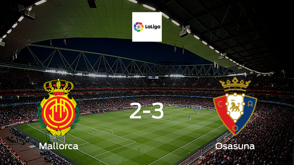 Resumen, Resultado, Goles y Tarjetas de Mallorca vs. Osasuna de LaLiga (3-2)