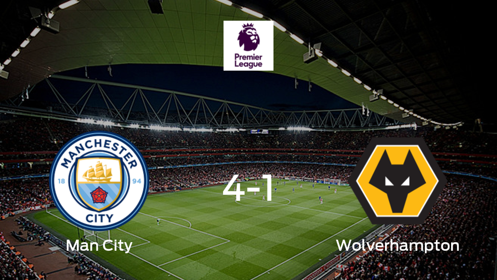 Descubre cómo fue el partido de Manchester City con Wolverhampton Wanderers (4-1)
