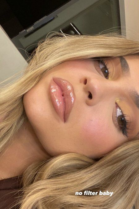 Kylie Jenner mostró la textura de su piel real sin filtros