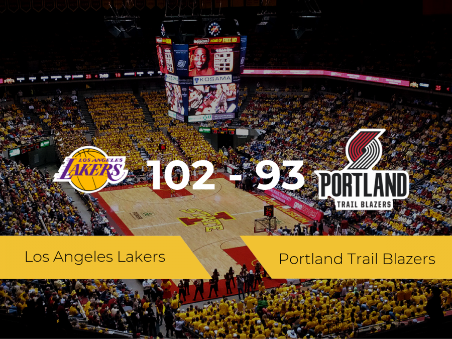 Los Angeles Lakers se lleva la victoria frente a Portland Trail Blazers por 102-93