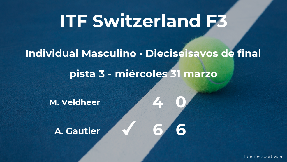 El tenista Alexis Gautier pasa a los octavos de final del torneo de Biel