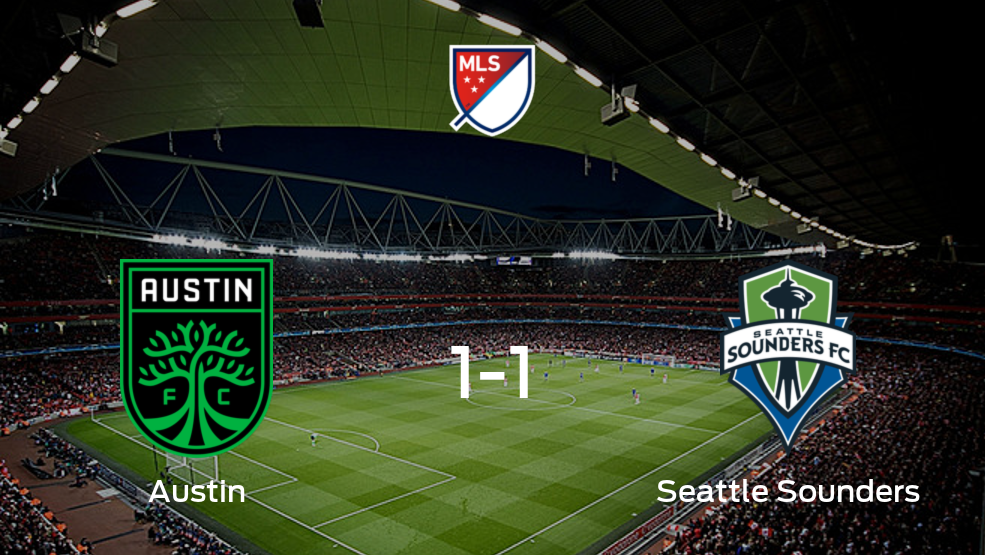 Resumen, Resultado, Goles y Tarjetas de Austin FC vs. Seattle Sounders de la Major League Soccer (1-1)