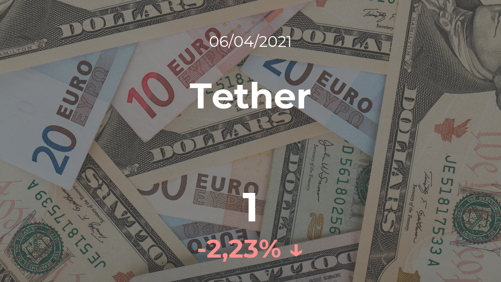 Cotización del Tether del 6 de abril Cotización del Tether del 6 de abril