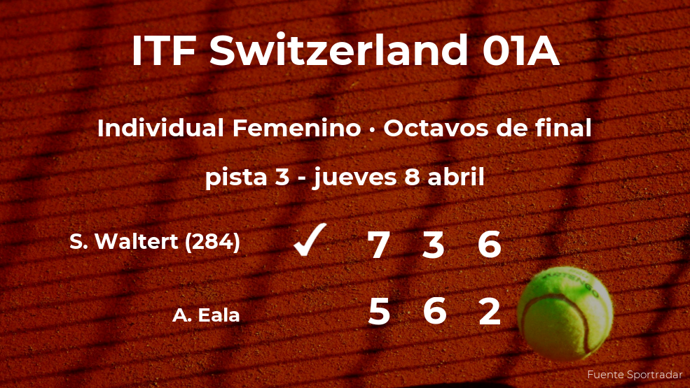 Simona Waltert se clasifica para los cuartos de final del torneo de Bellinzona Simona Waltert se clasifica para los cuartos de final del torneo de Bellinzona
