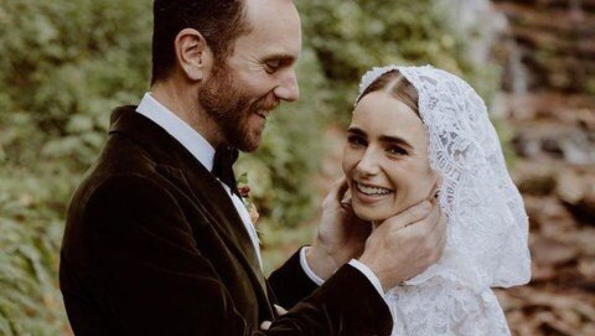 Lilly Collins se casó con su novio en una ceremonia íntima.&nbsp;
