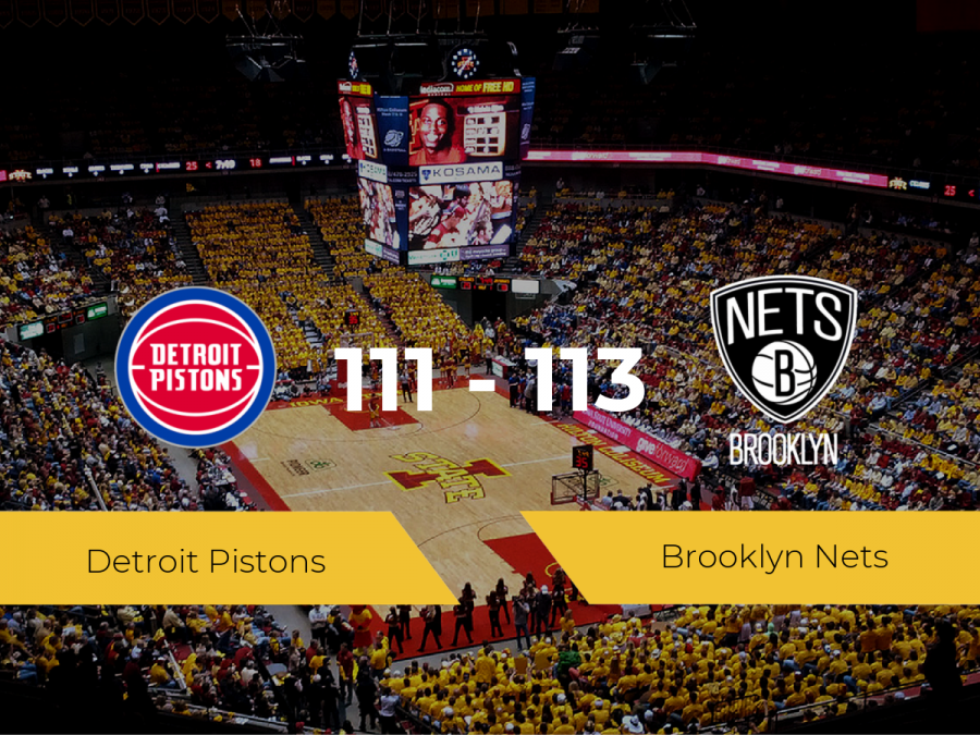 Brooklyn Nets gana a Detroit Pistons (111-113)
