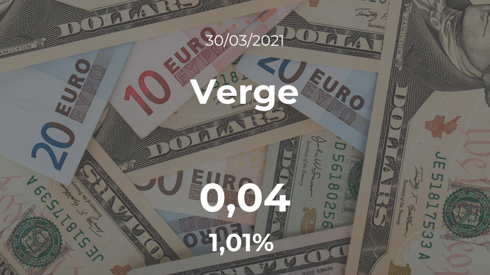 Cotización del Verge del 30 de marzo