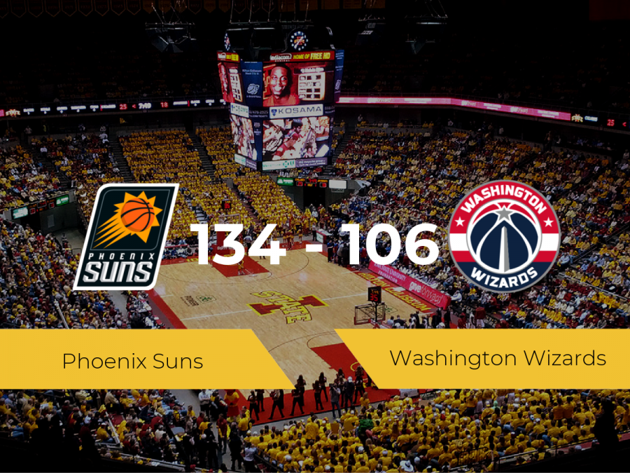Phoenix Suns se queda con la victoria frente a Washington Wizards por 134-106