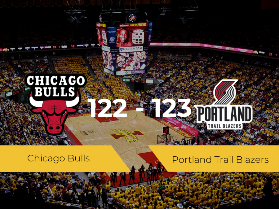 Portland Trail Blazers se queda con la victoria frente a Chicago Bulls por 122-123 Portland Trail Blazers se queda con la victoria frente a Chicago Bulls por 122-123