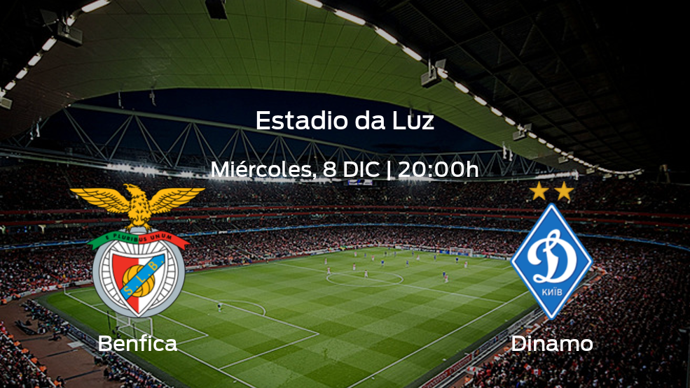 Previa del partido: Benfica - Dinamo de Kiev Previa del partido: Benfica - Dinamo de Kiev