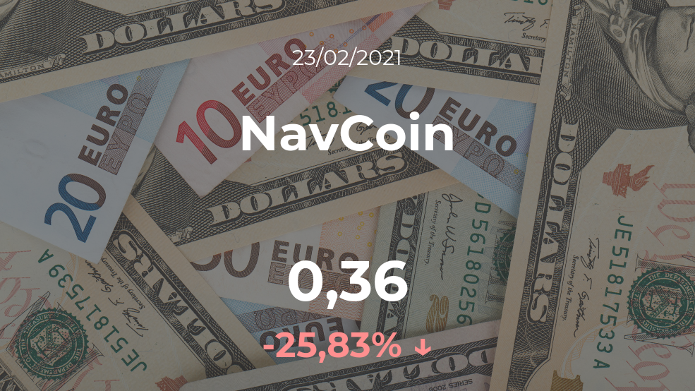 Cotización del NavCoin del 23 de febrero Cotización del NavCoin del 23 de febrero