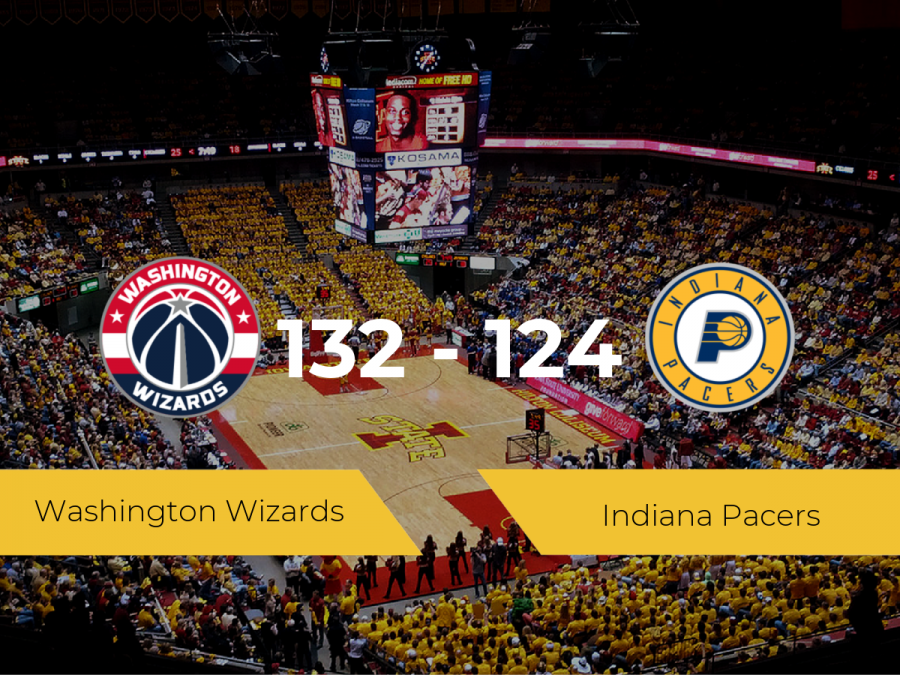 Washington Wizards gana a Indiana Pacers (132-124)