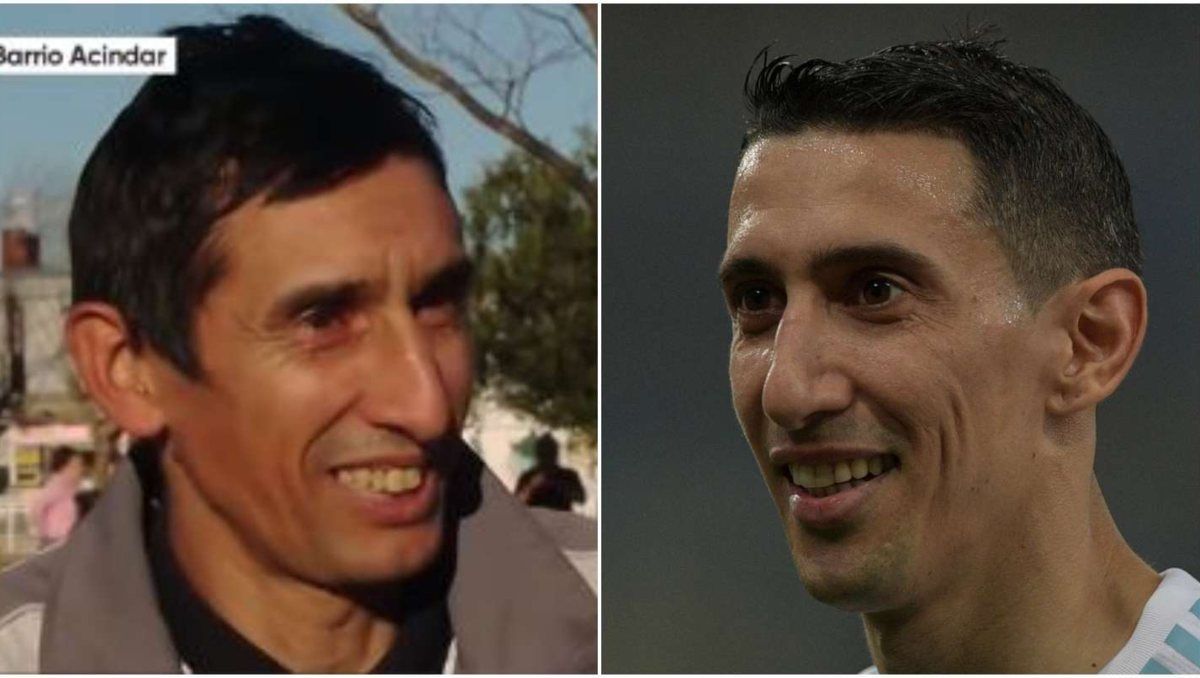El vendedor ambulante vio cómo sus ventas se dispararon por su parecido con Di María. El vendedor ambulante vio cómo sus ventas se dispararon por su parecido con Di María.