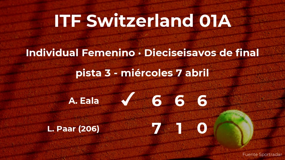 La tenista Alexandra Eala se clasifica para los octavos de final del torneo de Bellinzona La tenista Alexandra Eala se clasifica para los octavos de final del torneo de Bellinzona