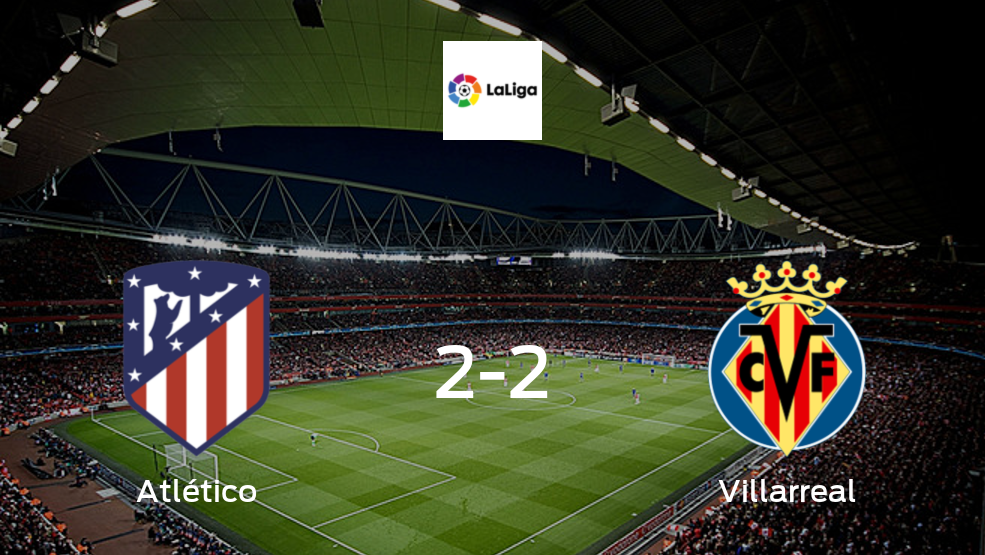 Resumen, Resultado, Goles y Tarjetas del partido Atlético de Madrid - Villarreal (2-2) Resumen, Resultado, Goles y Tarjetas del partido Atlético de Madrid - Villarreal (2-2)