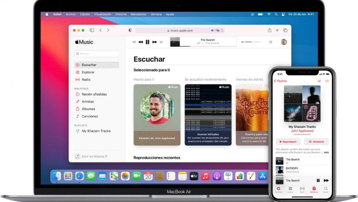 Apple Music espera mejorar la experiencia de los usuarios usando la zona en la que viven. | Foto: apple.com