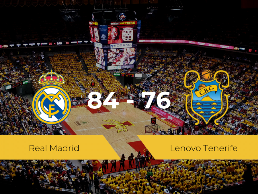 El Real Madrid vence al Lenovo Tenerife (84-76)