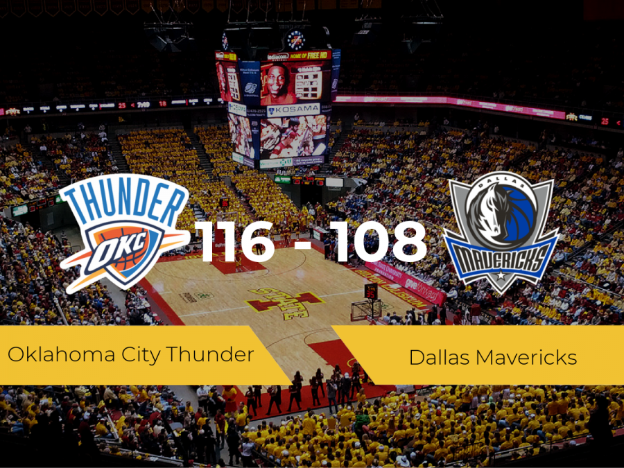 Oklahoma City Thunder consigue ganar a Dallas Mavericks (116-108)