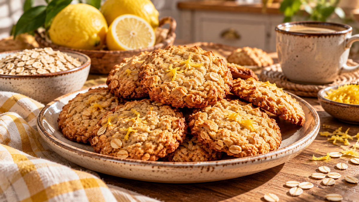 Galletas de avena y limón